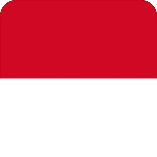 Country Flag Indonesia Icon Flat Style — Stock Vector