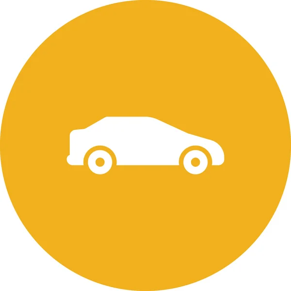 Automobile Car Sedan Icon Flat Style — Stock Vector