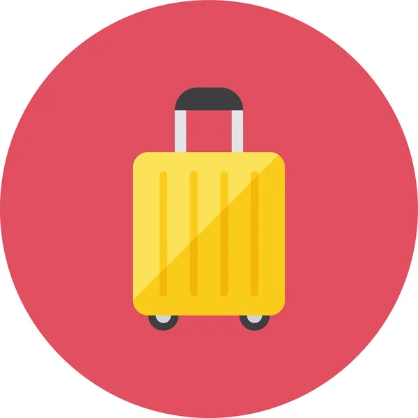 Suitcase Flat Tourismhotelshospitality Icon Flat Style — Stock Vector