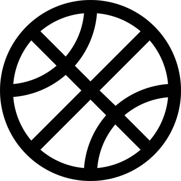 Икона Баскетбола Категории Футбол — стоковый вектор