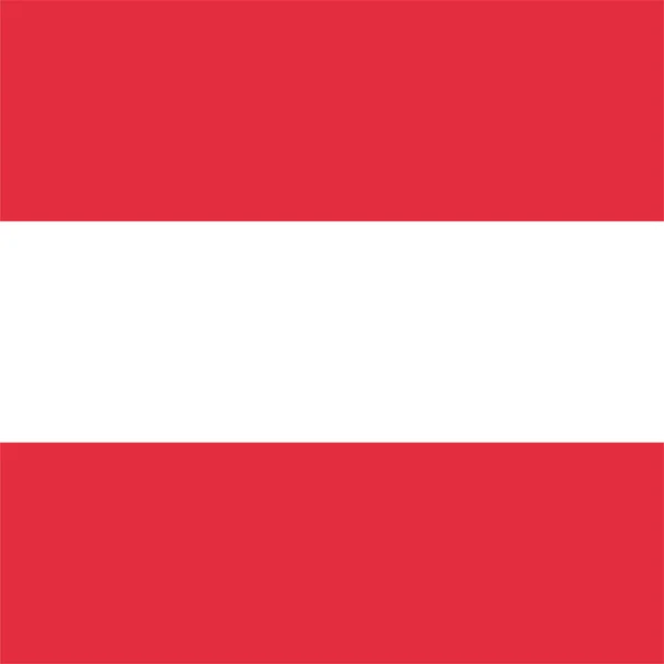 Autriche Icône Pays Autrichien Dans Style Plat — Image vectorielle