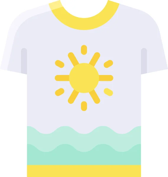 Fashion Shirt Summer Icon Summer Category — Stock Vector