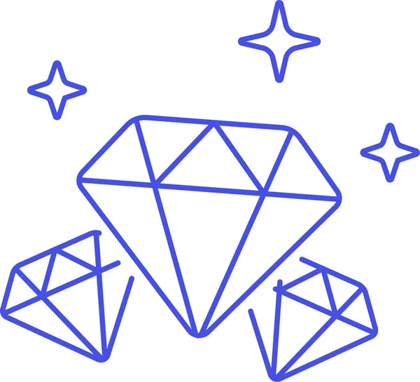 Diamantes Finanzas Joya Icono Categoría Gestión Empresarial — Archivo Imágenes Vectoriales