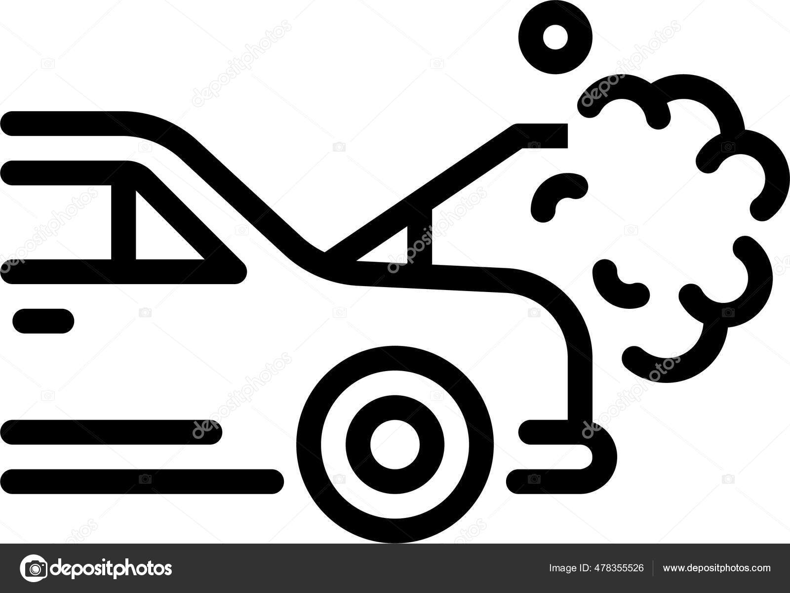 Breakdown Car Heat Icon Outline Style Stock Vector by ©iconfinder 478355526