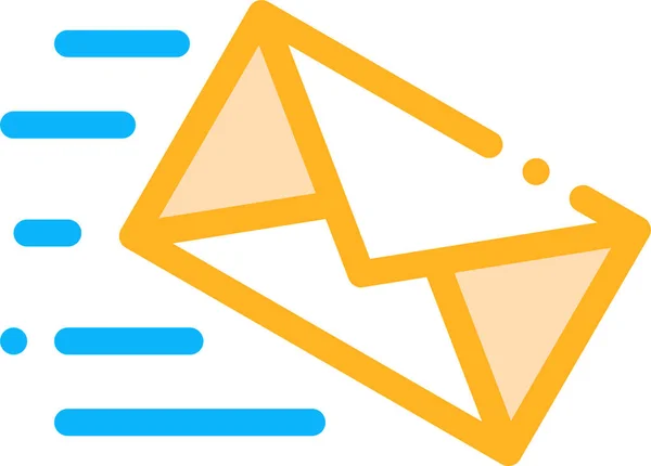 Icono Correo Carta Empresa Estilo Filledoutline — Archivo Imágenes Vectoriales