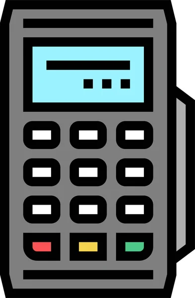 Ícone Terminal Pos Modile — Vetor de Stock