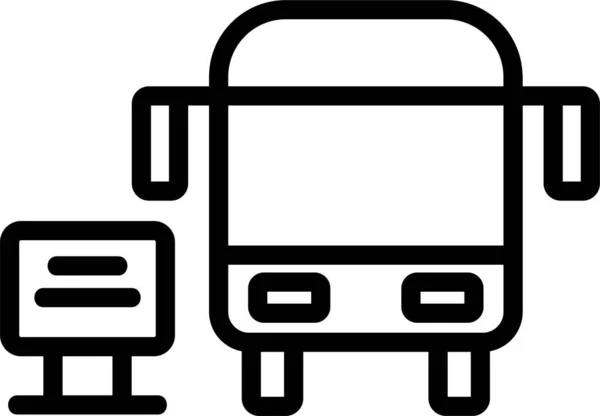 Icône Date Calendrier Bus — Image vectorielle