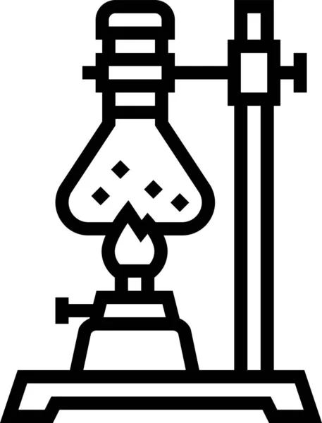 Ikona Wrzenia Palnika Chemicznego — Wektor stockowy
