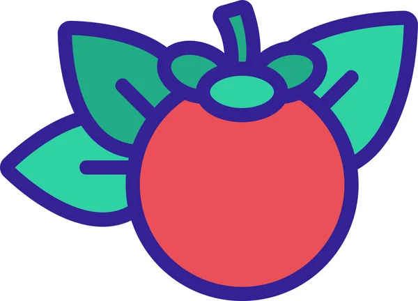 Icono Fruta Crema Cítrica — Vector de stock