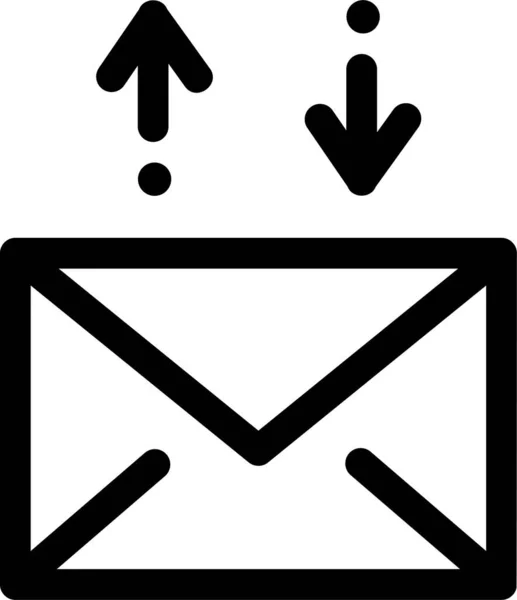 Email Mail Icône Synchronisation — Image vectorielle