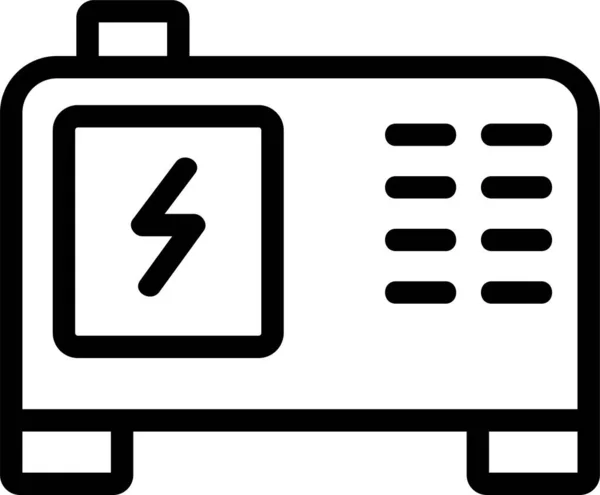 Huidig Pictogram Elektrisch Materiaal — Stockvector