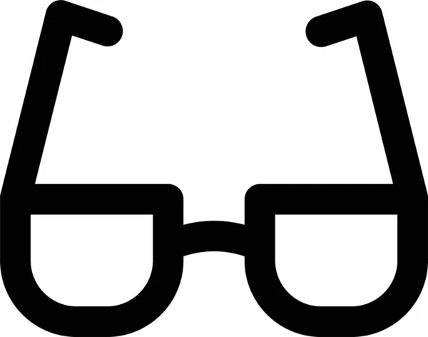 Utbildning Glasögon Ikon Kontur Stil — Stock vektor
