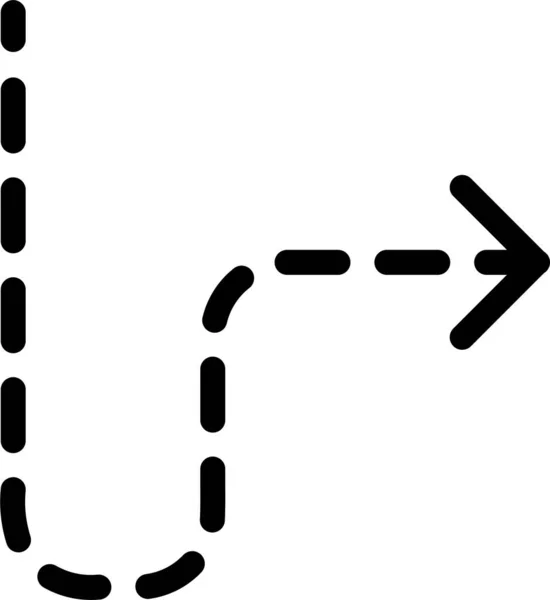 Diagrama Flecha Icono Caída Estilo Contorno — Vector de stock