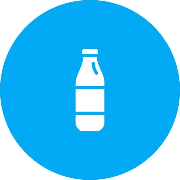 Getränkeflaschen Drink Ikone Soliden Stil — Stockvektor