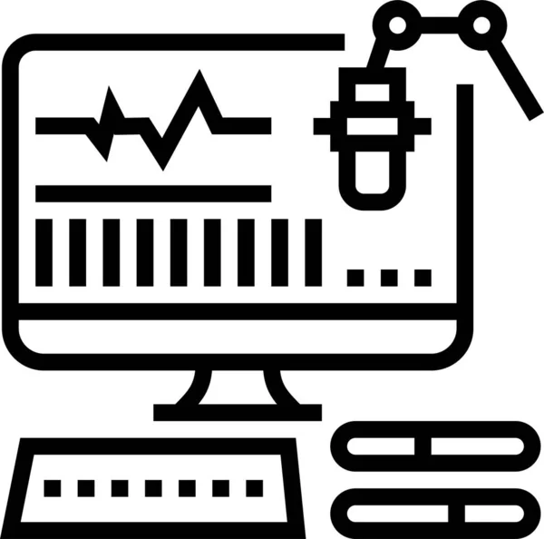 機器ラジオスタジオのアイコン — ストックベクタ