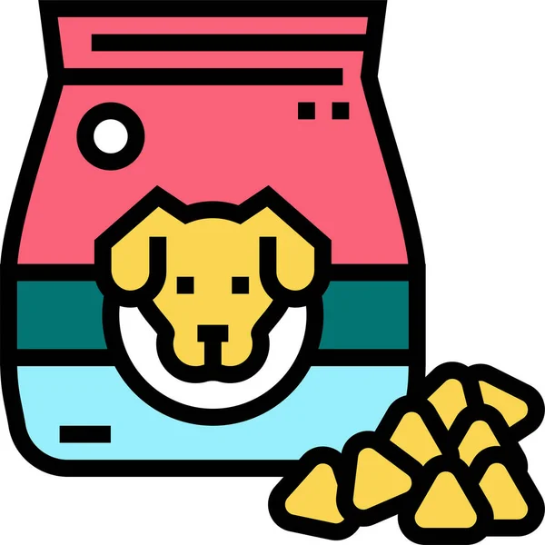 Dry Food Dog Icon — Stock Vector