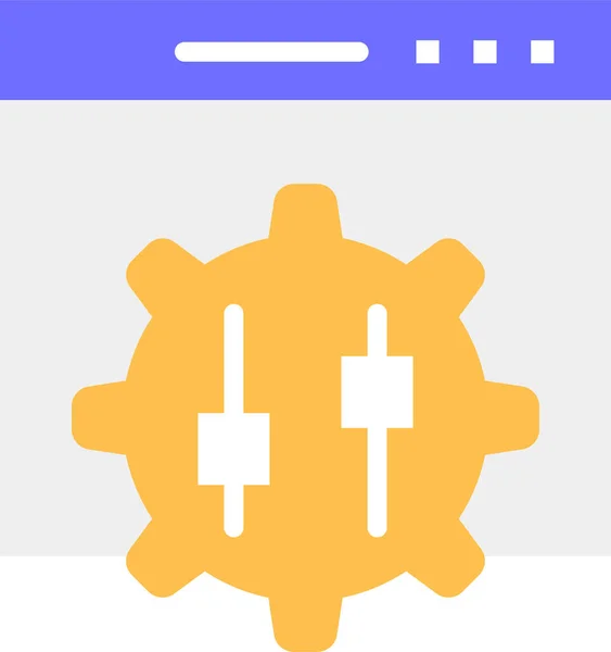 Ayarlar Tercihleri Simgesini Gösterir — Stok Vektör