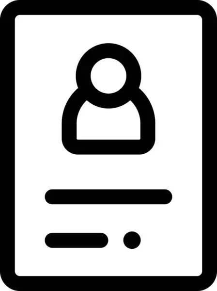 Profil Konto Privates Konto Symbol — Stockvektor