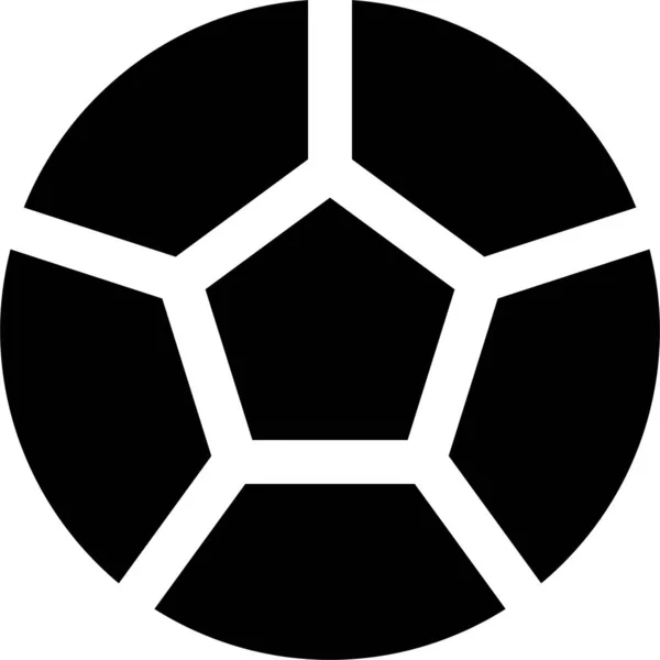 Futbol Ikona Web Prosta Ilustracja — Wektor stockowy