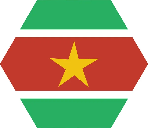 Flaga Kraju Narodowa Ikona Płaskim Stylu — Wektor stockowy