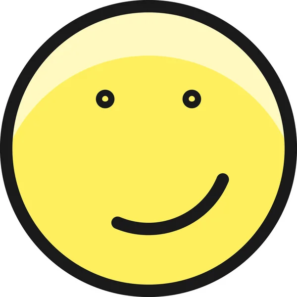 Icône Smiley Smirk Filledoutline Dans Style Filledoutline — Image vectorielle