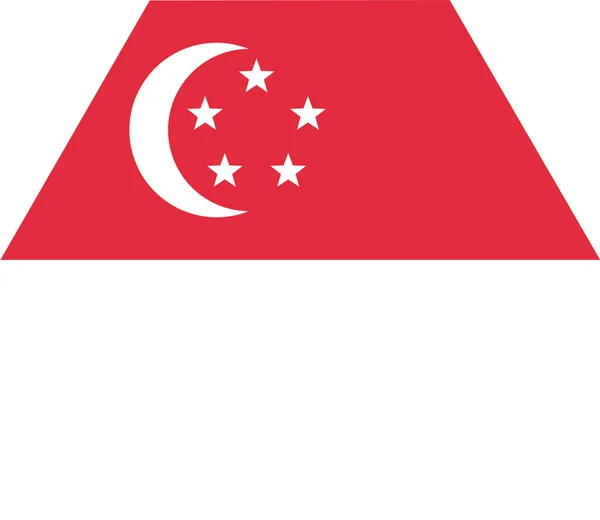 Εθνικό Εικονίδιο Σημαίας Χώρας Επίπεδο Στυλ — Διανυσματικό Αρχείο