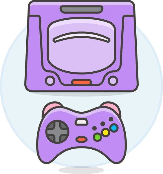 Consolas Controlador Icono Juego Categoría Gamesgaming — Archivo Imágenes Vectoriales