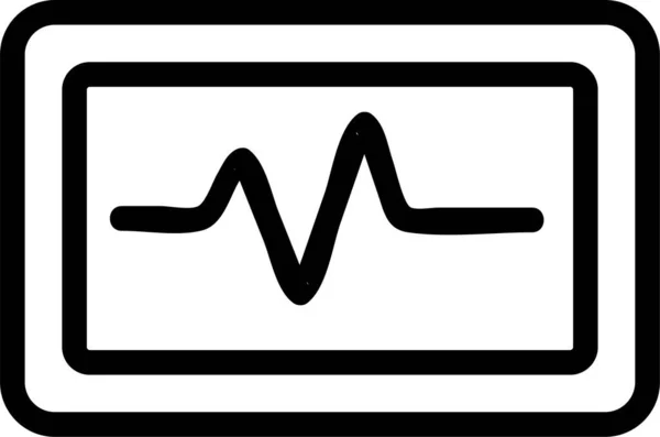 Analyse Cardiogramme Icône Santé Dans Catégorie Hospitalshealthcare — Image vectorielle