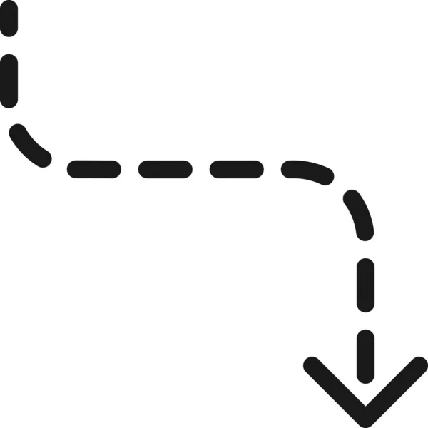 Diagram Falla Snabb Ikon Ifylld Skissera Stil — Stock vektor