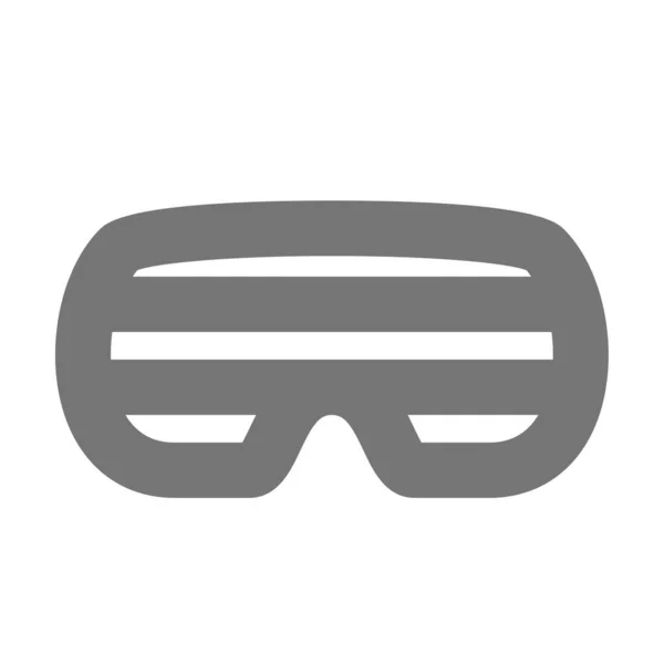Brýle Brýle Brýle Brýle Ikona Pevném Stylu — Stockový vektor