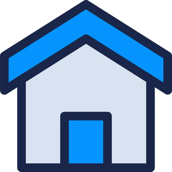 Ícone Interface Home House Estilo Filledoutline — Vetor de Stock