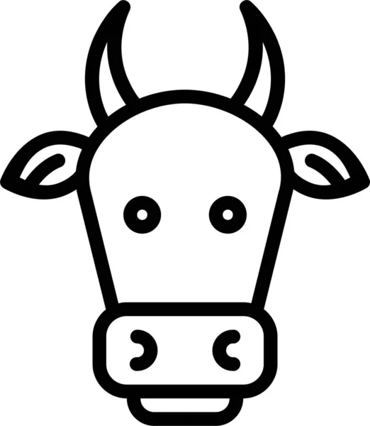 中国牛黄道带图标 — 图库矢量图片