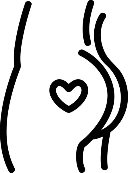 Ass Body Butt Icon — Image vectorielle
