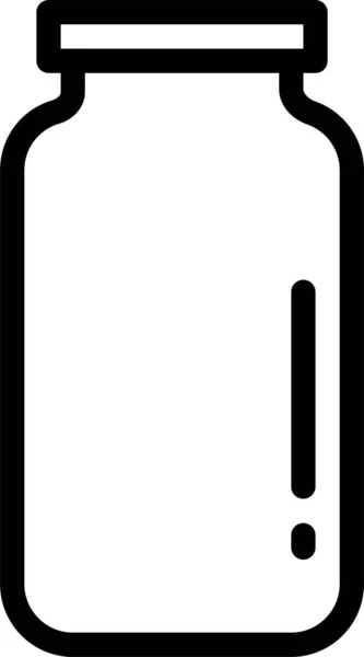 Bottle Jar Kitchen Icon Outline Style — Stock Vector