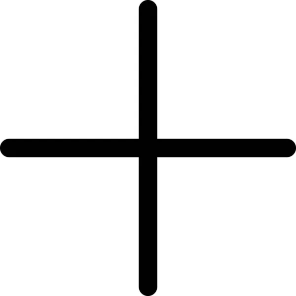Додати Піктограму Розширення Хреста Стилі Контурів — стоковий вектор