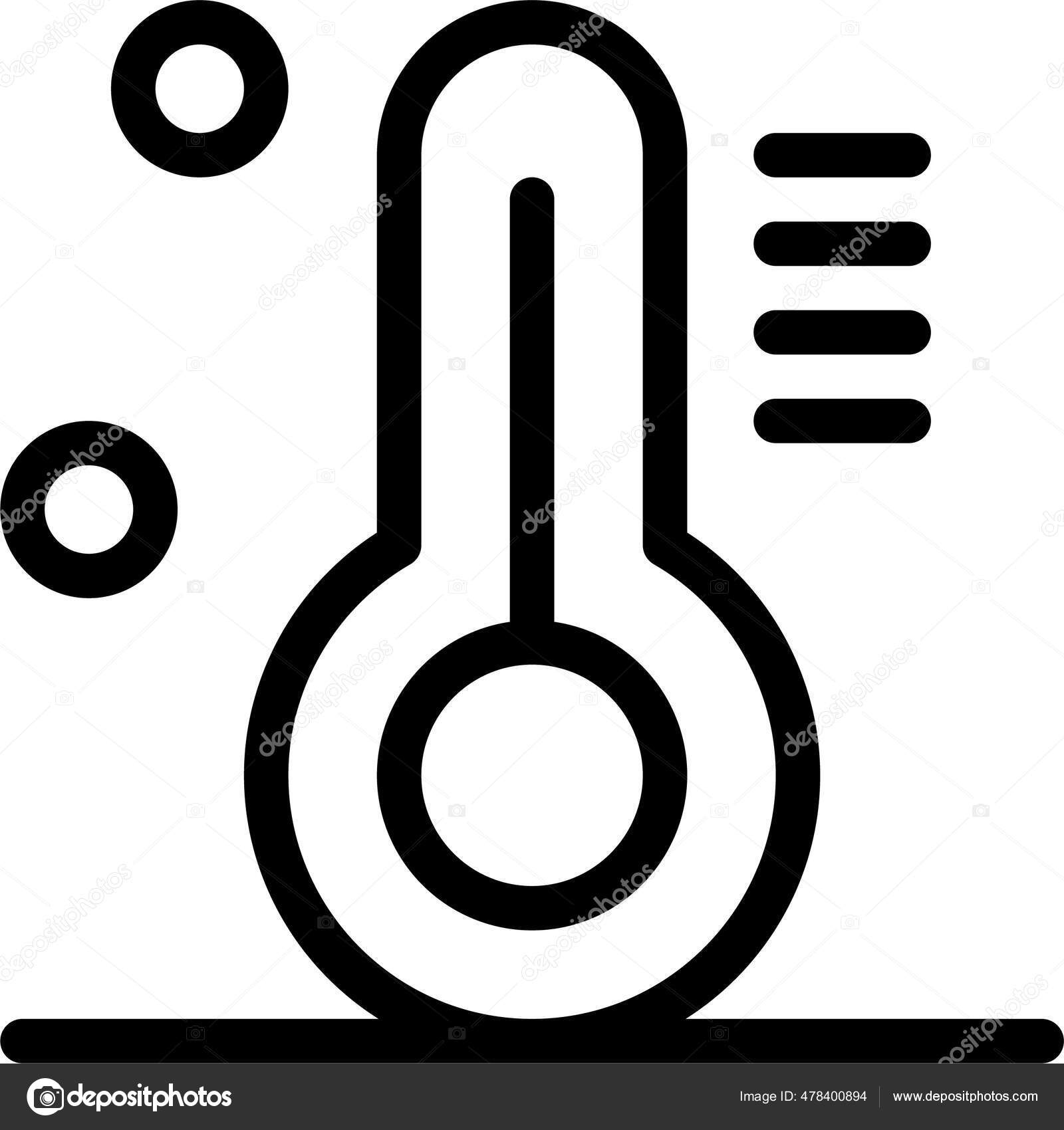 Meteorology thermometer with high low middle Vector Image