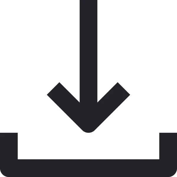 Flèche Vers Bas Icône Téléchargement Dans Style Filledoutline — Image vectorielle