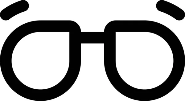 Szemüveg Naplátás Ikon Körvonalazott Stílusban — Stock Vector