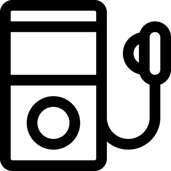 Портативная Иконка Ipod Стиле Абрис — стоковый вектор