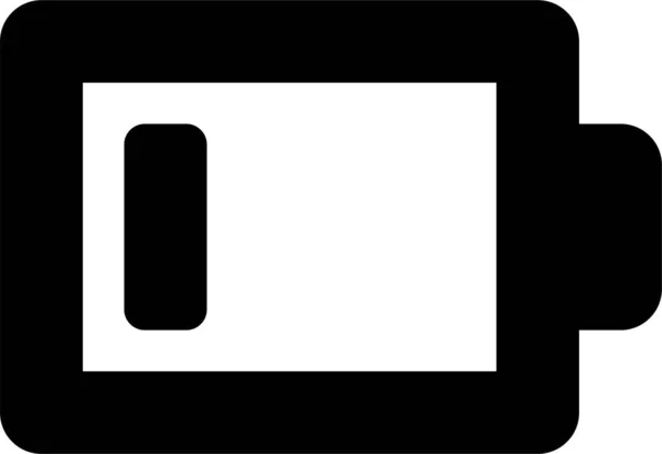 Ikona Niski Obrys Baterii Stylu Konturu — Wektor stockowy