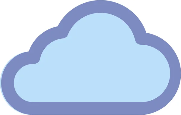 Cloud Daten Feiertags Symbol Umrissstil — Stockvektor