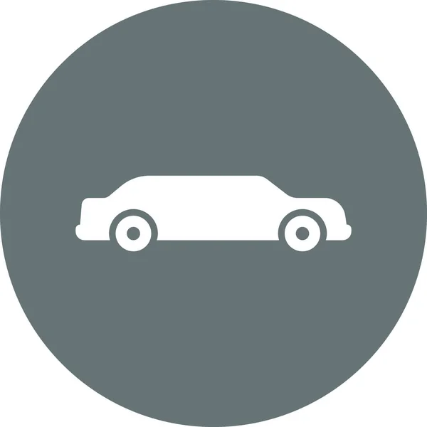 Limousinen Ikone Flachen Stil — Stockvektor