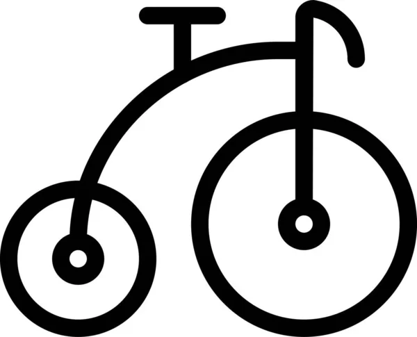 Bicicleta Bicicleta Icono Bicicleta Estilo Del Esquema — Archivo Imágenes Vectoriales