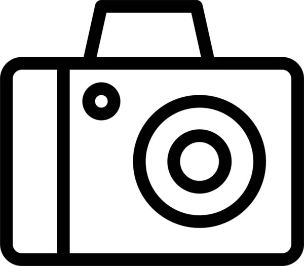 Иконка Студии Фотокамеры Стиле Абрис — стоковый вектор