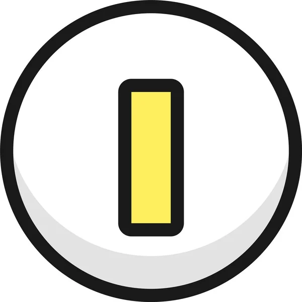 Power Button Filledoutline Icon Filledoutline Style — Stock Vector