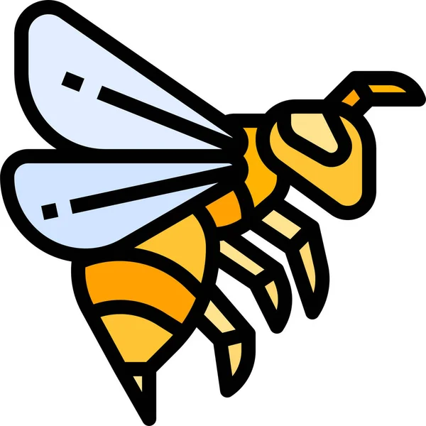 Μέλισσα Bumble Ειλικρινής Εικονίδιο — Διανυσματικό Αρχείο