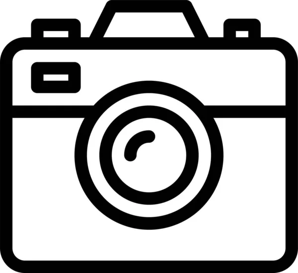 총체적 스타일의 카메라 이미지 아이콘 — 스톡 벡터