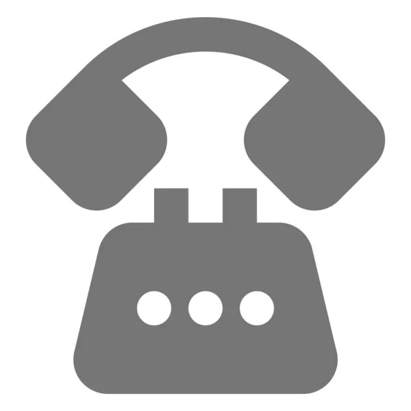 Telefon Solides Symbol Solidem Stil — Stockvektor