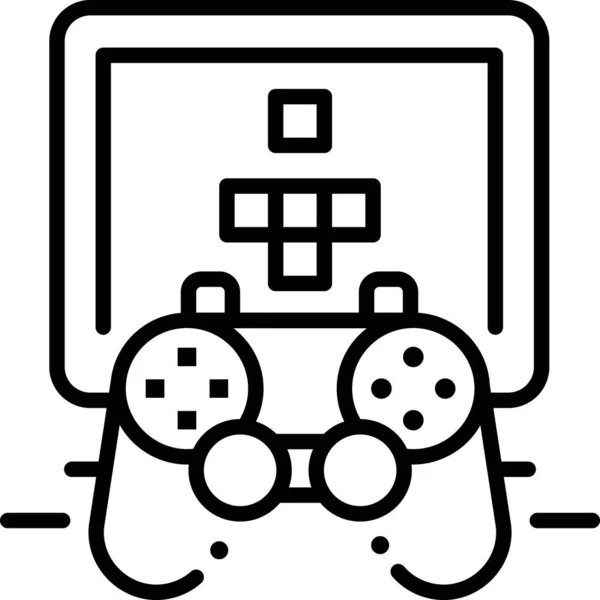 Console Game Game Console Icon — Stock Vector