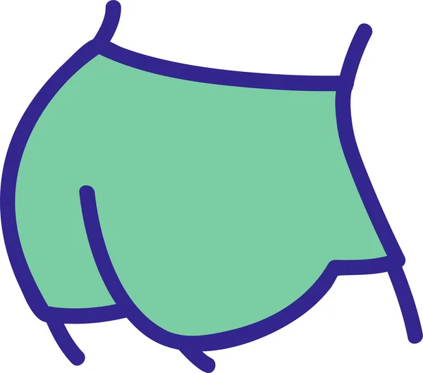 Body Booty Butt Icon — Stockový vektor